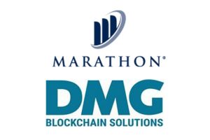 Marathon Patent Group and DMG Blockchain Solutions Logos
